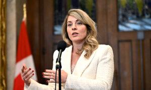 Foreign Affairs Minister Mélanie Joly Plans Trip to Middle East, Mediterranean